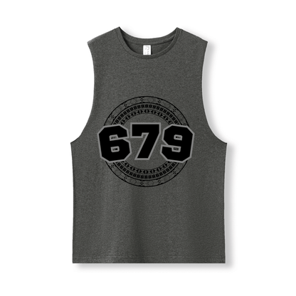 FIJI | 679 | UNISEX COTTON TANK | BLACK DESIGN - Stick N It
