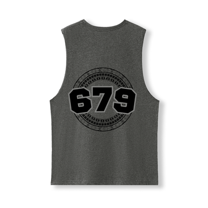 FIJI | 679 | UNISEX COTTON TANK | BLACK DESIGN - Stick N It