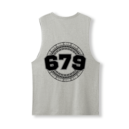 FIJI | 679 | UNISEX COTTON TANK | BLACK DESIGN - Stick N It