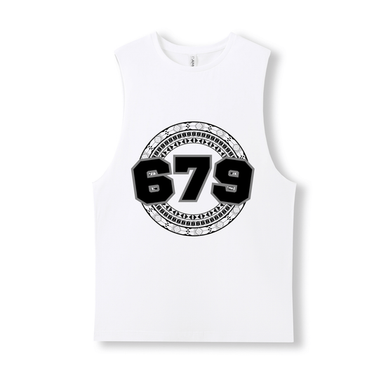 FIJI | 679 | UNISEX COTTON TANK | BLACK DESIGN - Stick N It