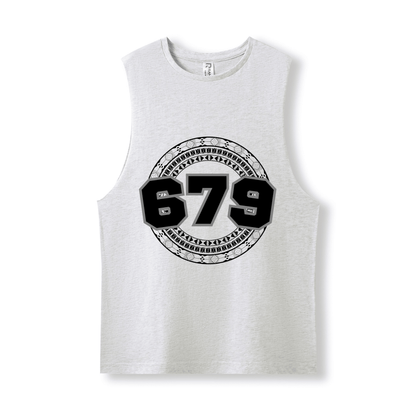 FIJI | 679 | UNISEX COTTON TANK | BLACK DESIGN - Stick N It