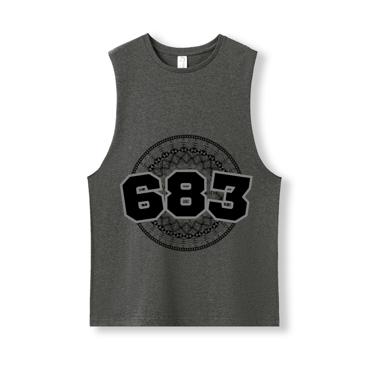 NIUE | 683 | UNISEX COTTON TANK | BLACK DESIGN - Stick N It
