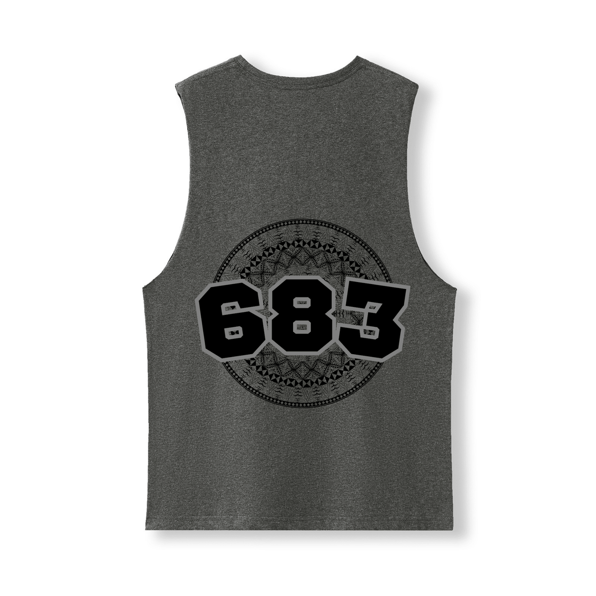 NIUE | 683 | UNISEX COTTON TANK | BLACK DESIGN - Stick N It