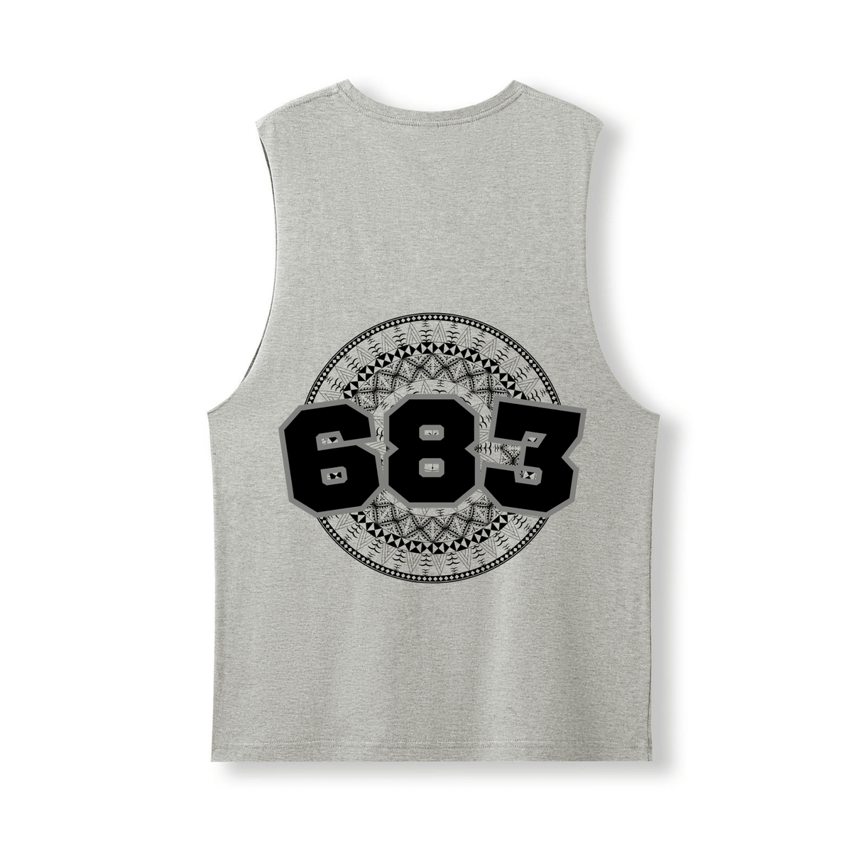 NIUE | 683 | UNISEX COTTON TANK | BLACK DESIGN - Stick N It