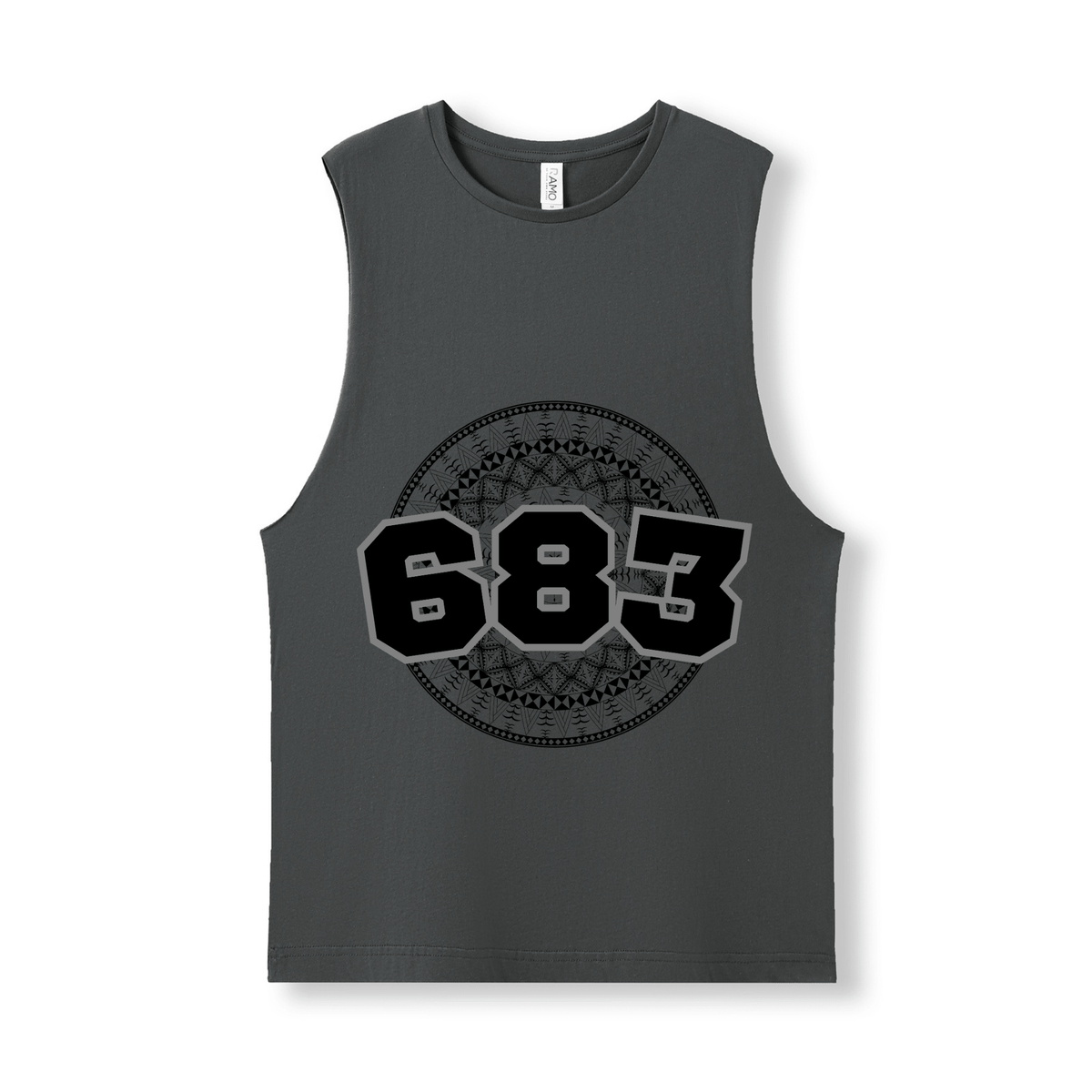 NIUE | 683 | UNISEX COTTON TANK | BLACK DESIGN - Stick N It