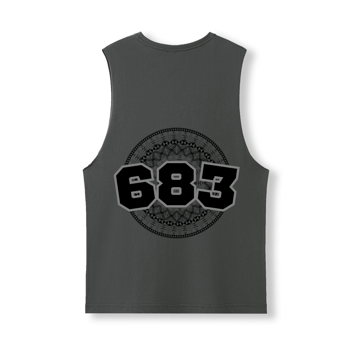 NIUE | 683 | UNISEX COTTON TANK | BLACK DESIGN - Stick N It