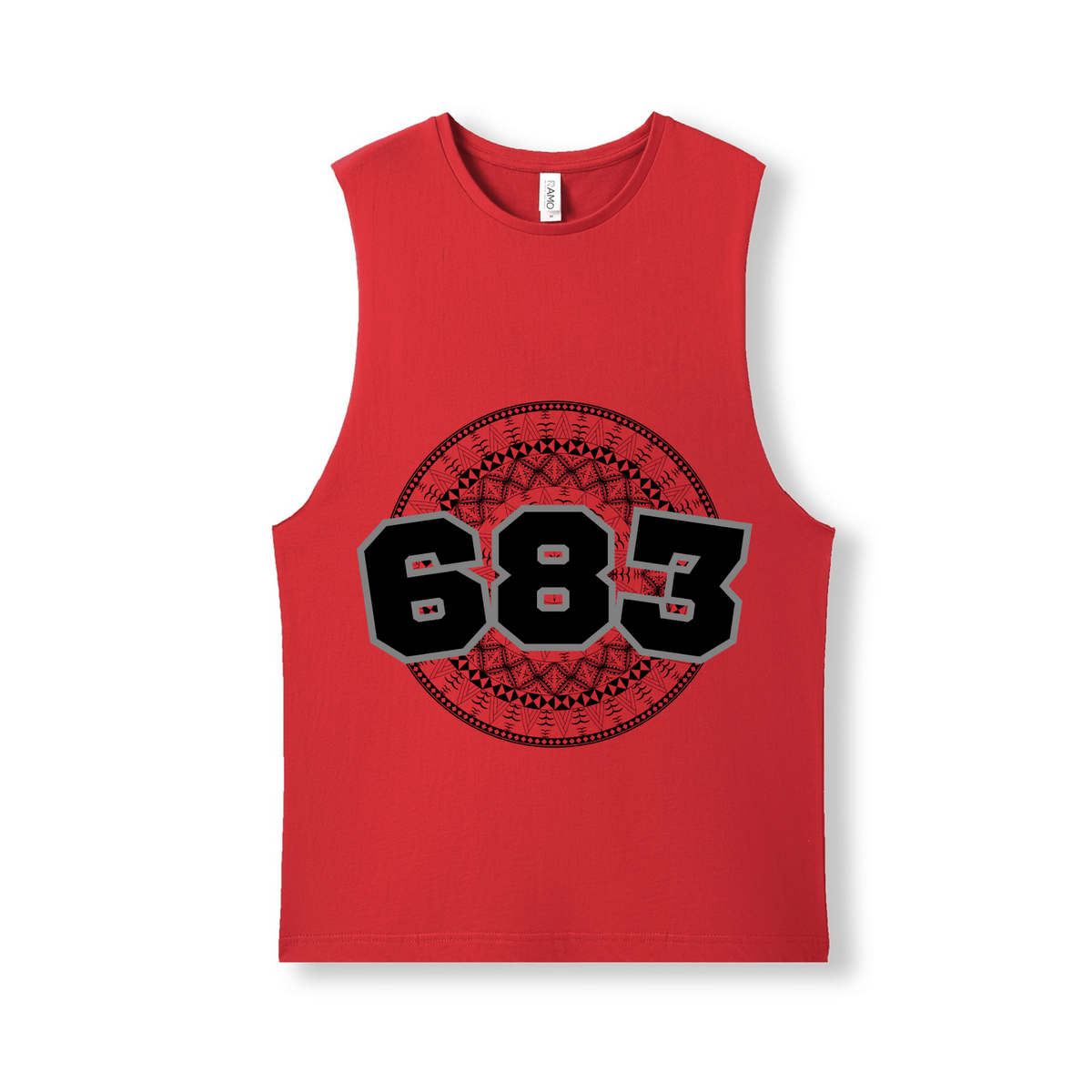 NIUE | 683 | UNISEX COTTON TANK | BLACK DESIGN - Stick N It