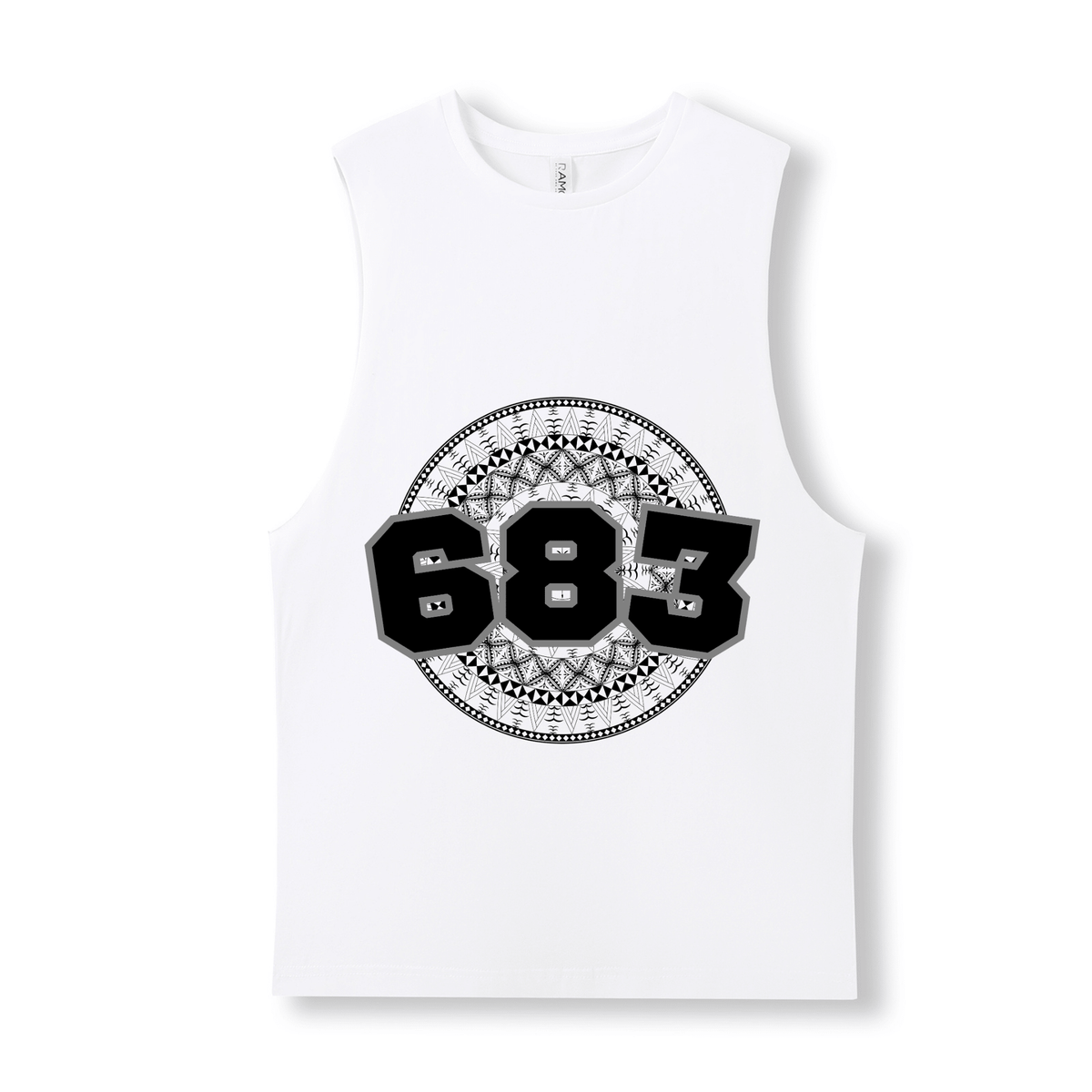 NIUE | 683 | UNISEX COTTON TANK | BLACK DESIGN - Stick N It