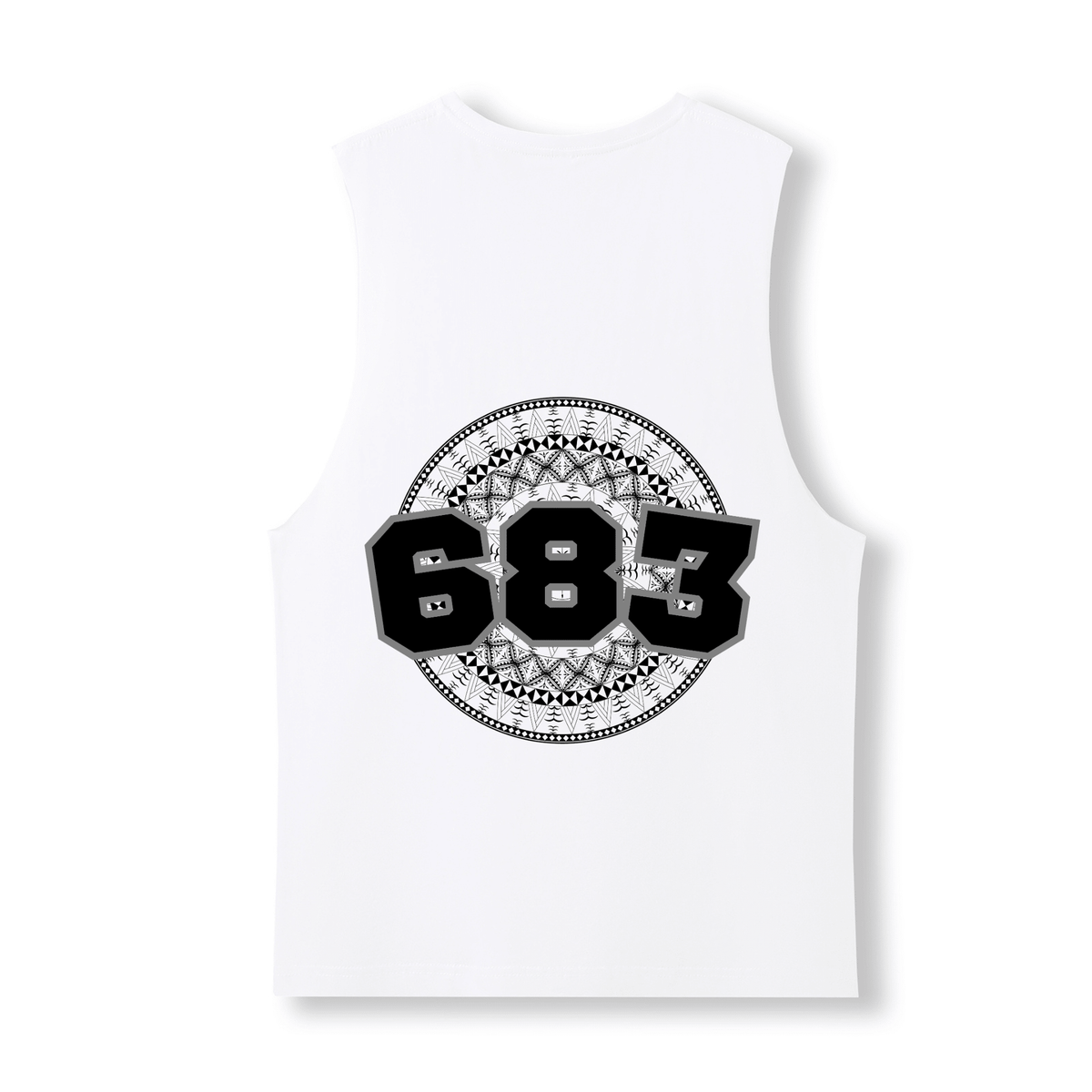 NIUE | 683 | UNISEX COTTON TANK | BLACK DESIGN - Stick N It