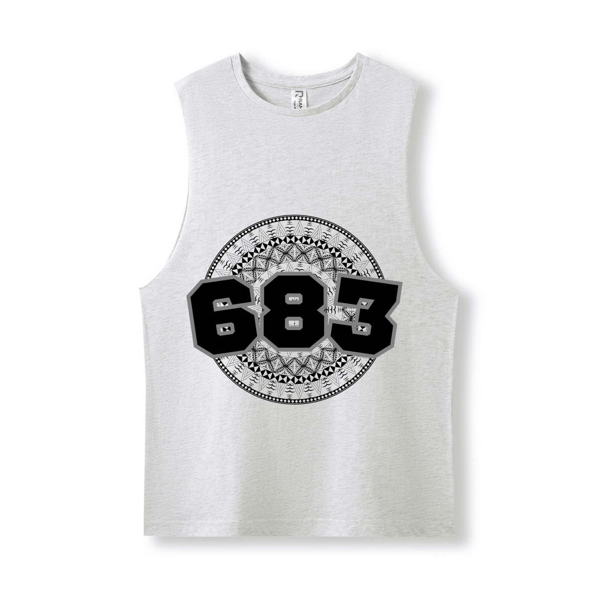 NIUE | 683 | UNISEX COTTON TANK | BLACK DESIGN - Stick N It