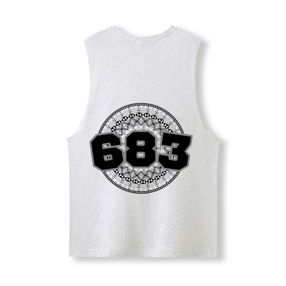 NIUE | 683 | UNISEX COTTON TANK | BLACK DESIGN - Stick N It