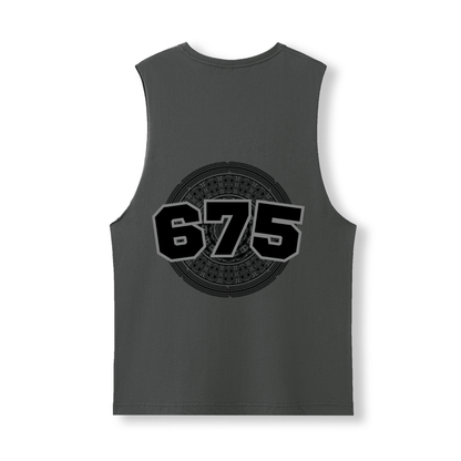 PNG | 675 | UNISEX COTTON TANK | BLACK DESIGN - Stick N It