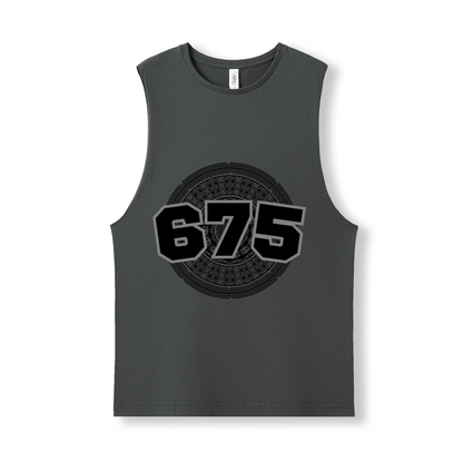 PNG | 675 | UNISEX COTTON TANK | BLACK DESIGN - Stick N It