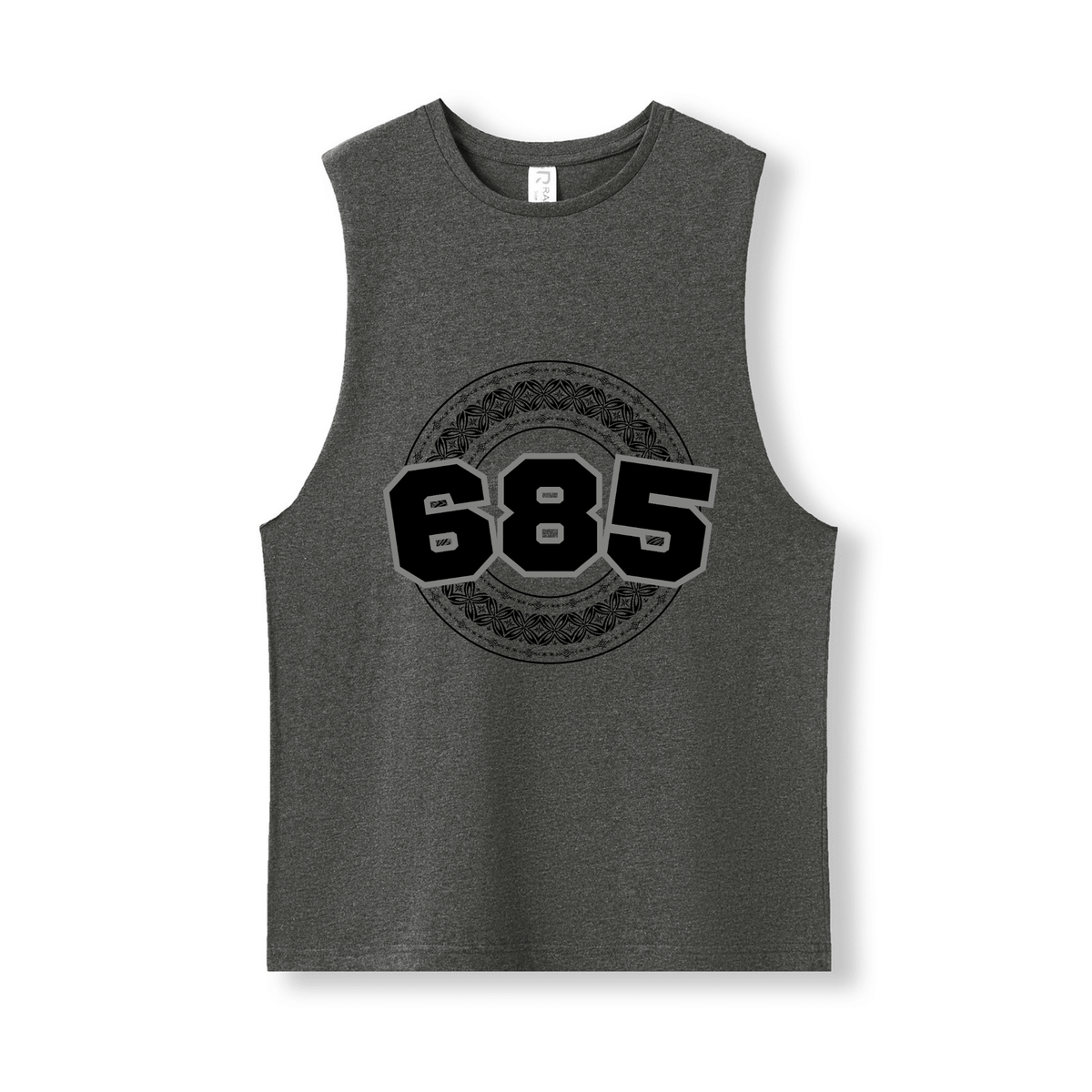 SAMOA | 685 | UNISEX COTTON TANK | BLACK DESIGN - Stick N It