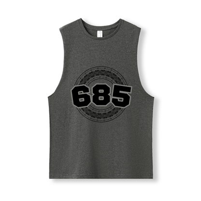 SAMOA | 685 | UNISEX COTTON TANK | BLACK DESIGN - Stick N It