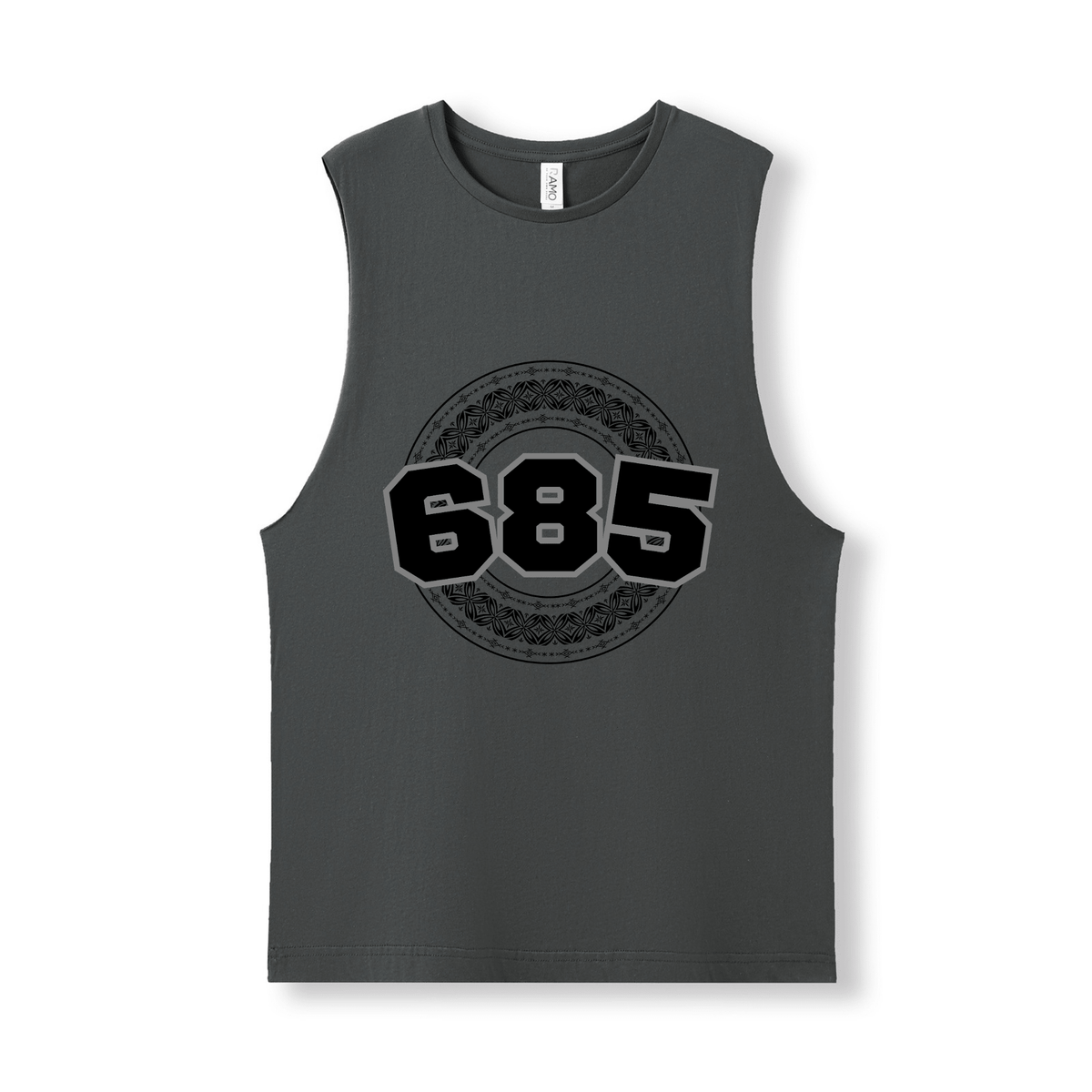 SAMOA | 685 | UNISEX COTTON TANK | BLACK DESIGN - Stick N It