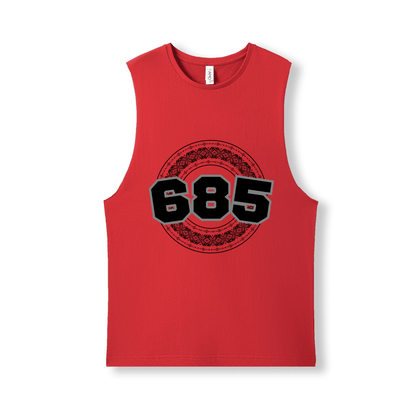 SAMOA | 685 | UNISEX COTTON TANK | BLACK DESIGN - Stick N It