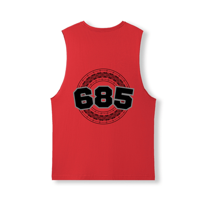 SAMOA | 685 | UNISEX COTTON TANK | BLACK DESIGN - Stick N It