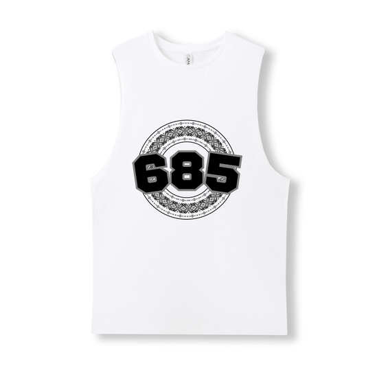 SAMOA | 685 | UNISEX COTTON TANK | BLACK DESIGN - Stick N It