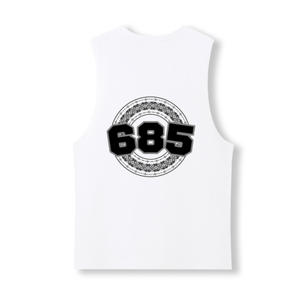 SAMOA | 685 | UNISEX COTTON TANK | BLACK DESIGN - Stick N It
