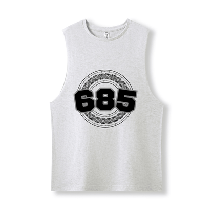 SAMOA | 685 | UNISEX COTTON TANK | BLACK DESIGN - Stick N It