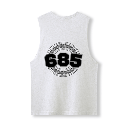 SAMOA | 685 | UNISEX COTTON TANK | BLACK DESIGN - Stick N It