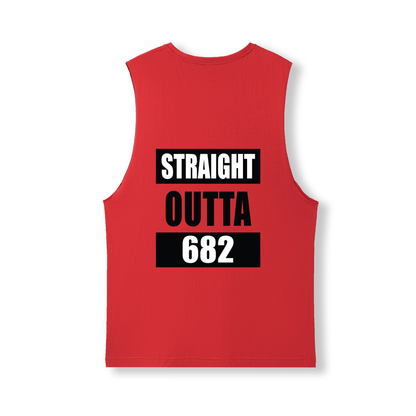 STRAIGHT OUTTA 682 | UNISEX COTTON TANK - Stick N It