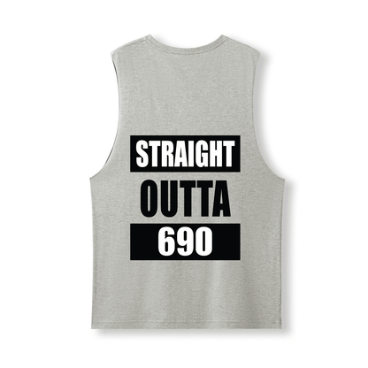 STRAIGHT OUTTA 690 | UNISEX COTTON TANK - Stick N It