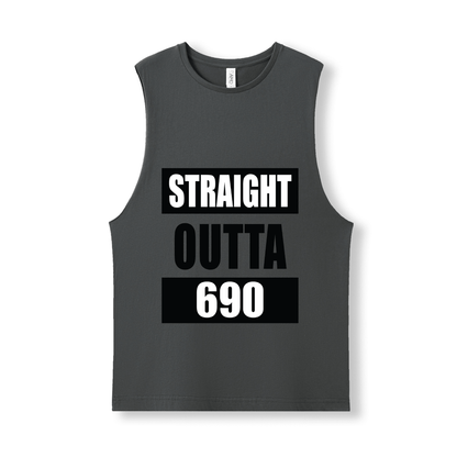 STRAIGHT OUTTA 690 | UNISEX COTTON TANK - Stick N It
