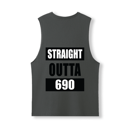 STRAIGHT OUTTA 690 | UNISEX COTTON TANK - Stick N It