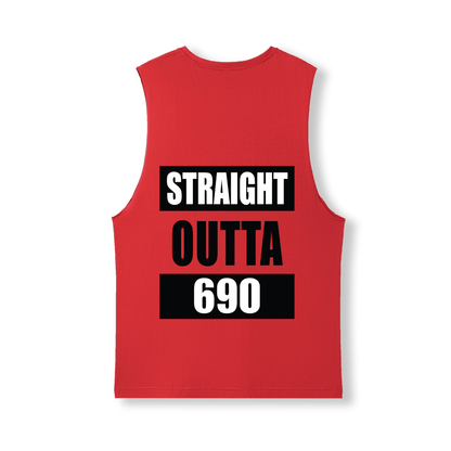 STRAIGHT OUTTA 690 | UNISEX COTTON TANK - Stick N It