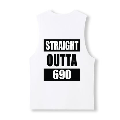 STRAIGHT OUTTA 690 | UNISEX COTTON TANK - Stick N It