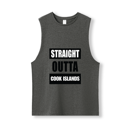 STRAIGHT OUTTA COOK ISLANDS | UNISEX COTTON TANK - Stick N It
