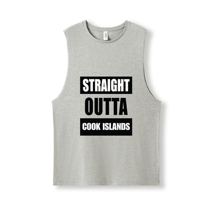 STRAIGHT OUTTA COOK ISLANDS | UNISEX COTTON TANK - Stick N It
