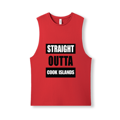 STRAIGHT OUTTA COOK ISLANDS | UNISEX COTTON TANK - Stick N It