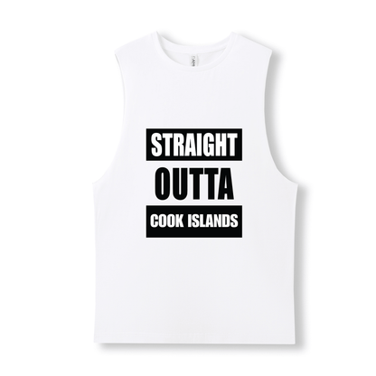 STRAIGHT OUTTA COOK ISLANDS | UNISEX COTTON TANK - Stick N It