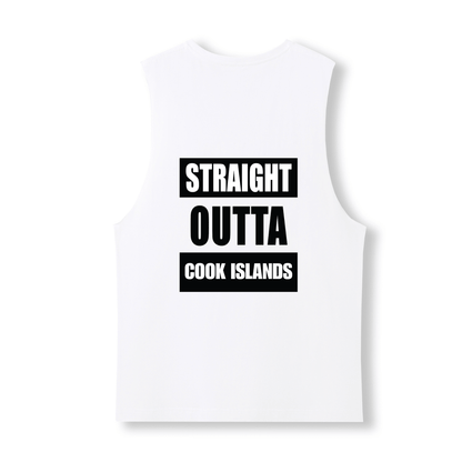 STRAIGHT OUTTA COOK ISLANDS | UNISEX COTTON TANK - Stick N It