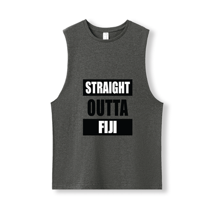 STRAIGHT OUTTA FIJI | UNISEX COTTON TANK - Stick N It