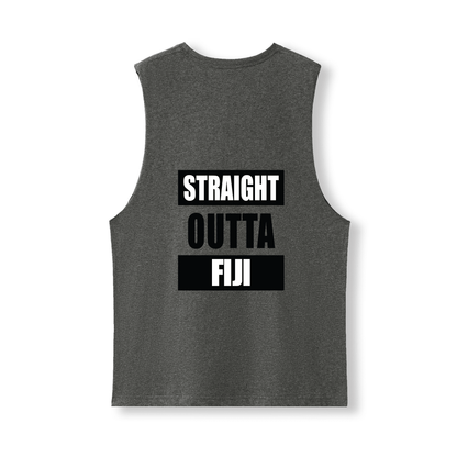 STRAIGHT OUTTA FIJI | UNISEX COTTON TANK - Stick N It