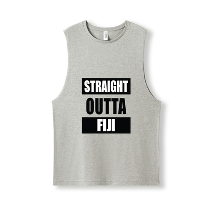 STRAIGHT OUTTA FIJI | UNISEX COTTON TANK - Stick N It