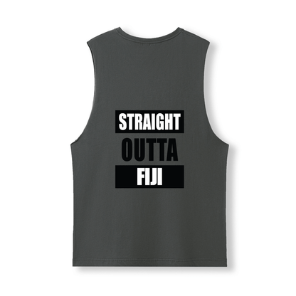 STRAIGHT OUTTA FIJI | UNISEX COTTON TANK - Stick N It