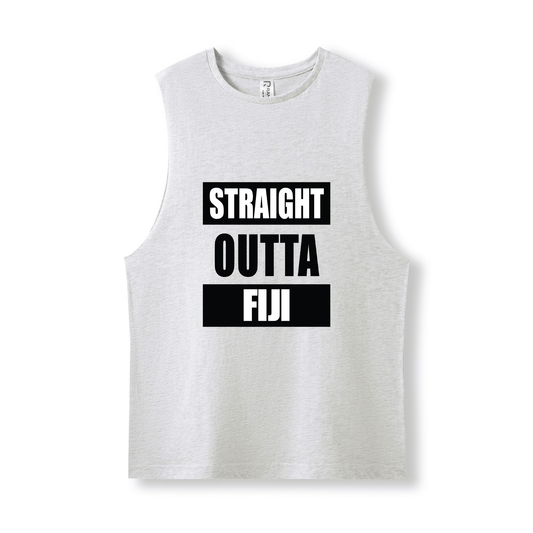 STRAIGHT OUTTA FIJI | UNISEX COTTON TANK - Stick N It