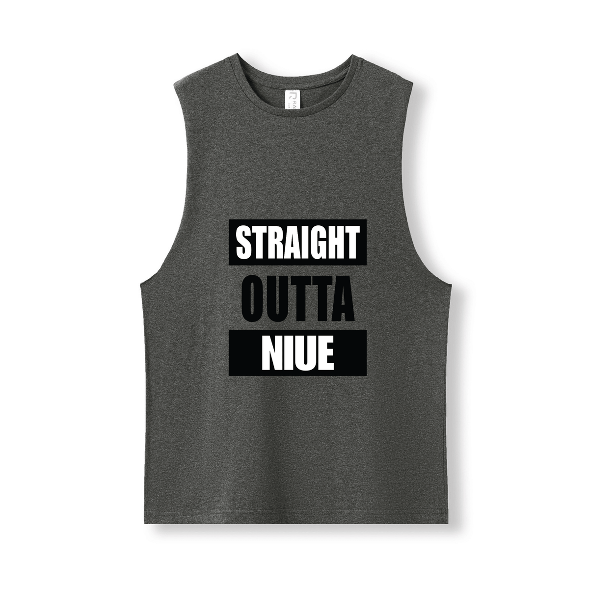 STRAIGHT OUTTA NIUE | UNISEX COTTON TANK - Stick N It