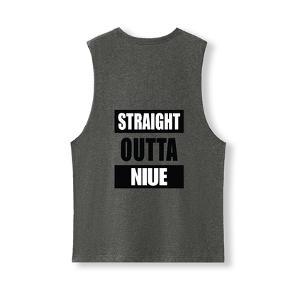 STRAIGHT OUTTA NIUE | UNISEX COTTON TANK - Stick N It
