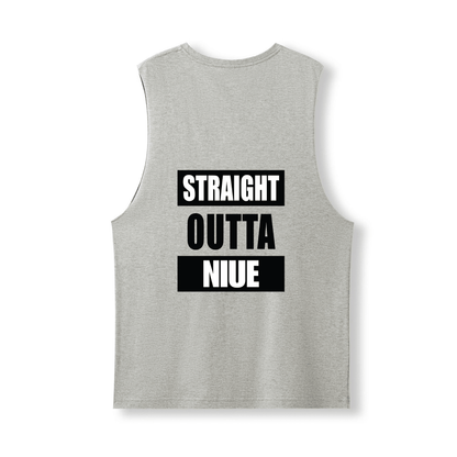 STRAIGHT OUTTA NIUE | UNISEX COTTON TANK - Stick N It