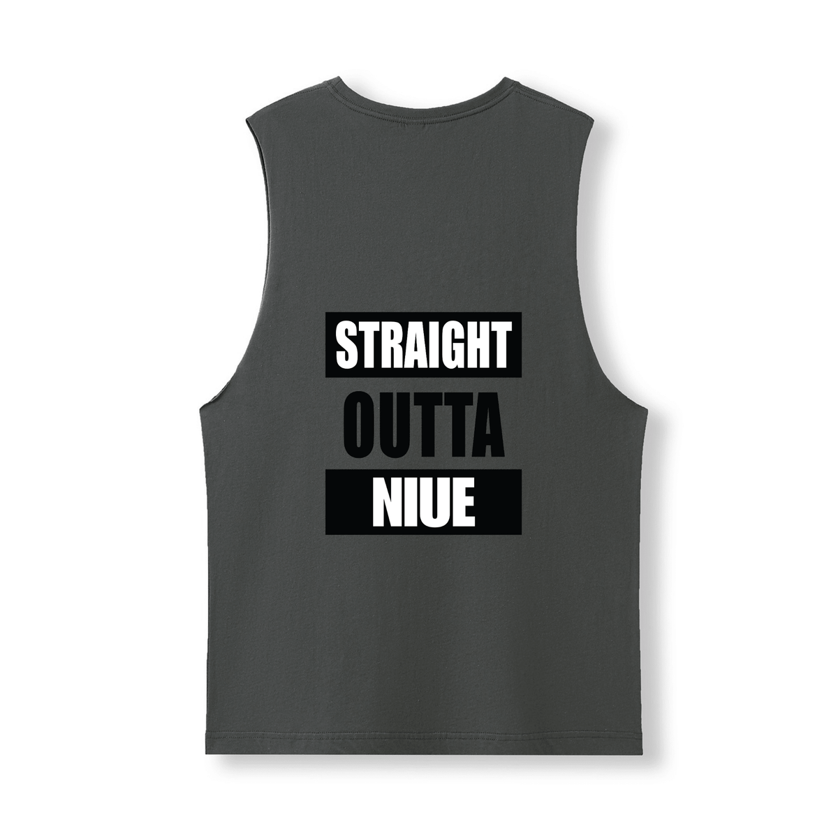 STRAIGHT OUTTA NIUE | UNISEX COTTON TANK - Stick N It