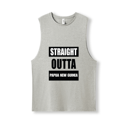 STRAIGHT OUTTA PAPUA NEW GUINEA | UNISEX COTTON TANK - Stick N It