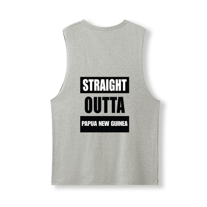 STRAIGHT OUTTA PAPUA NEW GUINEA | UNISEX COTTON TANK - Stick N It