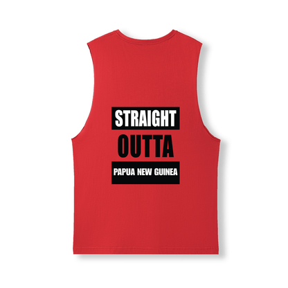 STRAIGHT OUTTA PAPUA NEW GUINEA | UNISEX COTTON TANK - Stick N It