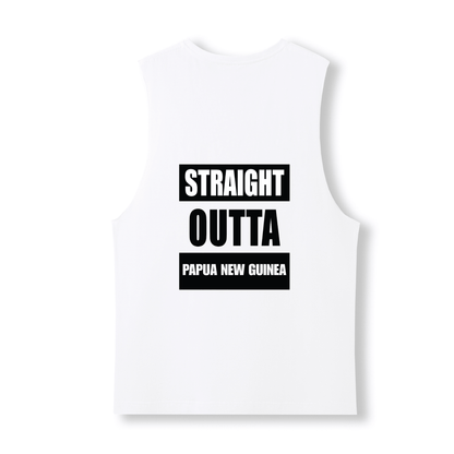 STRAIGHT OUTTA PAPUA NEW GUINEA | UNISEX COTTON TANK - Stick N It